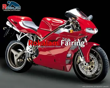Изготовленный на заказ Капот Для Ducati 748 996 1996 2002 916 918 96-02 Красный Комплект Обтекателя Мотоцикла Вторичного рынка (Литье под давлением)