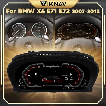 12,3-дюймовый цифровой датчик кластера виртуальной кабины для BMW X6 E71 E72 2007-2013 ЖК-приборная панель Спидометра Экранная панель