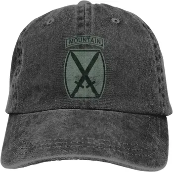 Бейсболка 10-й горной дивизии Армии США в стиле ретро, кепка дальнобойщика, Ковбойская шляпа, регулируемая шляпа для мужчин, женщин, унисекс