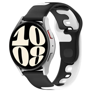 20мм 22мм Ремешок Для Samsung Galaxy watch 6 4 classic/5 pro 44мм 40мм 47мм 43мм красочный силиконовый браслет Galaxy watch 4 ремешок
