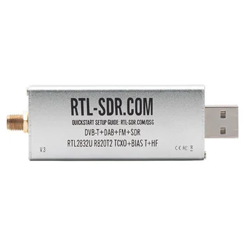 Для RTL-SDR Blog V3 R820T2 TCXO Приемник HF BiasT SMA Программно Определяемое радио 500 кГц-1766 МГц До 3,2 МГц