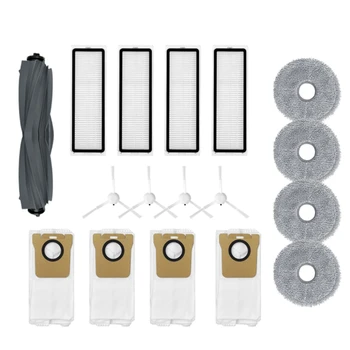 1 комплект Основной щетки, HEPA-фильтра, Боковой щетки, тряпки для швабры, сменных принадлежностей для Dreame X20 Pro/ PLUS