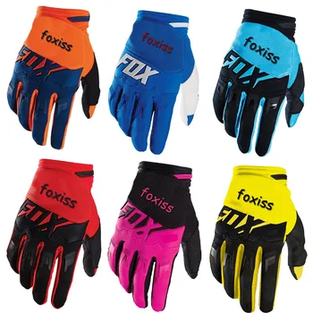 гелевая перчатка для велоспорта MTB, мотоциклетные перчатки MX для взрослых, перчатки для мотогонок, перчатки для мотокросса Foxiss, перчатки Fox