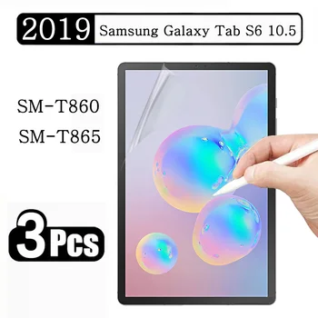 (3 упаковки) Бумажная Пленка Для Samsung Galaxy Tab S6 10.5 2019 SM-T860 SM-T865 T860 T865 Защитная Пленка Для Экрана Планшета