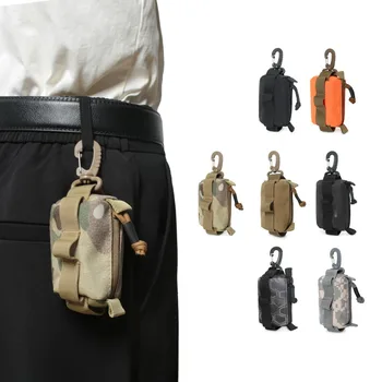 Уличная сумка с пряжкой, военный армейский маленький карман, Набор инструментов Edc, Тактические кошельки для ключей, Кошельки для монет, чехол для брелка на молнии.