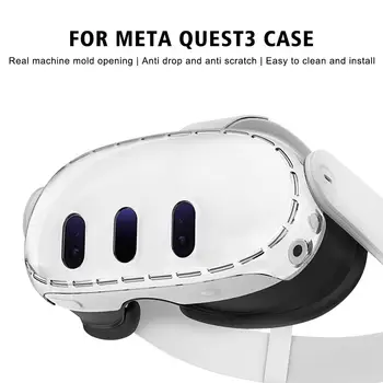 Для Шлема Виртуальной Реальности Meta Quest 3 Защитный Чехол Прозрачные Чехлы из ТПУ Пылезащитный Протектор Для Очков Виртуальной Реальности Oculus Meta Quest3 Accessori G1C7