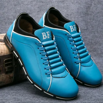 Мужская повседневная обувь модная повседневная кожаная обувь в британском спортивном стиле, большой размер, всесезонная обувь для мужчин