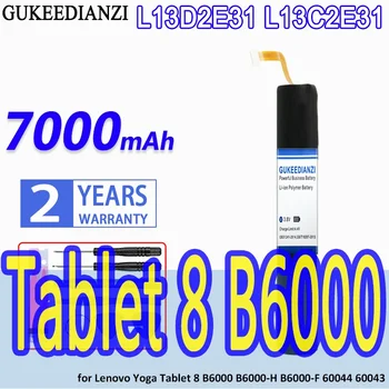 Аккумулятор большой Емкости GUKEEDIANZI L13D2E31 L13C2E31 7000 мАч для Lenovo Yoga Tablet 8 B6000 B6000-H B6000-F 60044 60043 Bateria