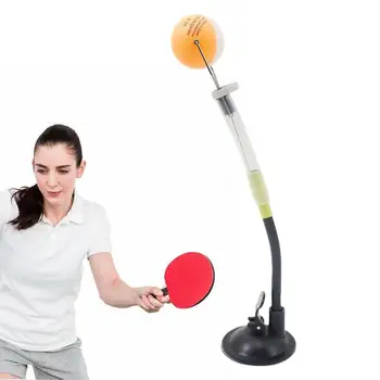 Тренажер для настольного тенниса Rebound Ball Тренировочный мяч для настольного тенниса Оборудование для настольного тенниса с присоской с фиксированным быстрым отскоком