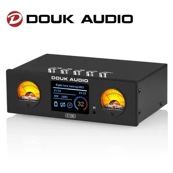 Douk Audio C100 Аудиоплеер Hi-Res Цифровой USB-предусилитель OLED-дисплей Пароварка S/PDIF КОАКСИАЛЬНЫЙ/OPT Адаптер DSD256 32Bit 384 кГц