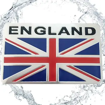 Наклейки с эмблемой Флага Юнион Джек, Флаг Англии, Великобритании, Эмблема из сплава, Эмблема Королевы Елизаветы II, Мемориальная Карнавальная вечеринка