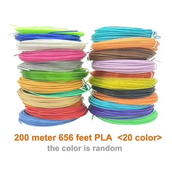9 50 100 200 метров PLA нити накаливания для принтера 3D-ручки Многоцветный PLA материал для 3D-печати 1,75 мм