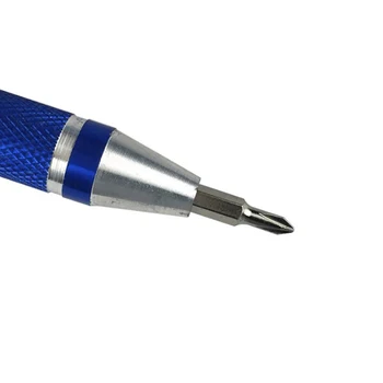 Компактная Ручка-Прецизионная Отвертка 8 в 1 Портативный Инструмент для ремонта мобильных телефонов с Противоскользящим Колпачком для удобного захвата