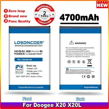 LOSONCOER 4700 мАч BAT17582580 Для DOOGEE X20 X20L Аккумулятор для мобильного телефона Батареи + быстрое прибытие