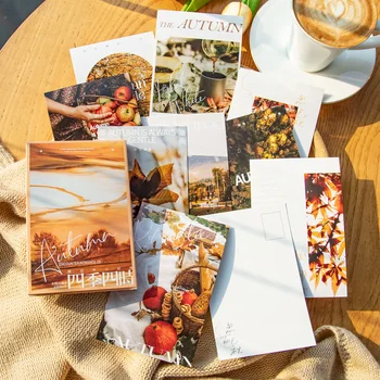 20 листов Серии Four Seasons, литературный ландшафтный дизайн, открытка в штучной упаковке, креативный журнал 