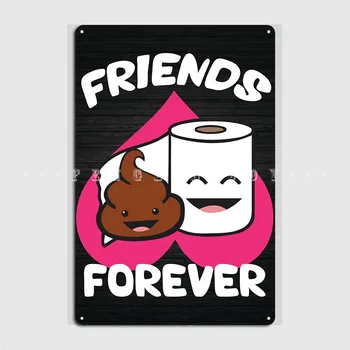 Металлическая вывеска Friends Forever Кинотеатр Кухня Клуб Бар Старинные Тарелки Жестяная Вывеска Плакат