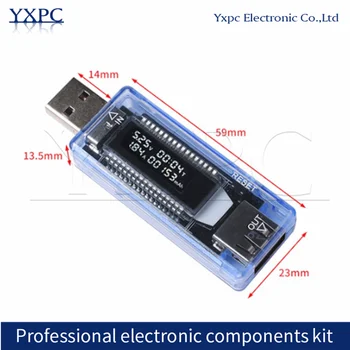 USB-тестер, тестер емкости зарядного устройства с текущим напряжением, Вольтметр, индикатор времени, мобильный детектор мощности, тест батареи