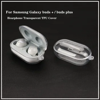 Силиконовый чехол TPU для Samsung Galaxy Buds Plus/Buds + Cover, прозрачная крышка для наушников, противоударный чехол для защиты наушников