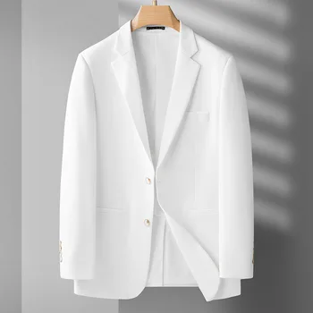 5910-2023 Осенне-зимний новый продукт, мужской костюм, деловая повседневная простота, сетчатая однобортная куртка West, мужское верхнее пальто