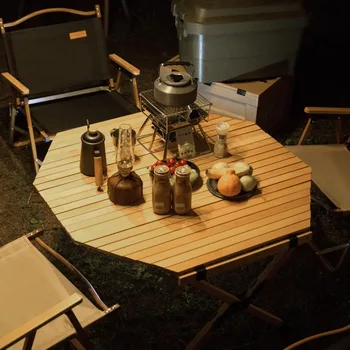 Анисовый стол для пикника, Деревянный стол для пикника, Складная походная уличная кухня, Съемный стол для хранения, Mesa Camper, Портативный сверхлегкий