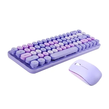 Наборы беспроводных клавиатуры и мыши Mofii 2.4G, красочный набор клавиатуры и мыши для нескольких устройств, совместимый с настольным ноутбуком