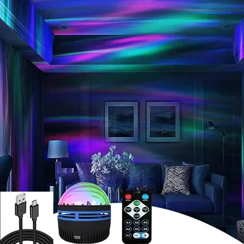 USB сценический светильник, светодиодный проектор Star Galaxy, красочный вращающийся светильник для атмосферы спальни, бар, KTV, DJ Disco, свет для семейной вечеринки