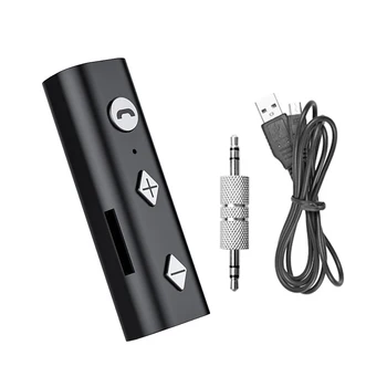Беспроводной Адаптер Bluetooth-совместимый Приемник 5.0 Для Наушников с разъемом 3,5 мм Aux Audio Музыкальный Передатчик Для Наушников