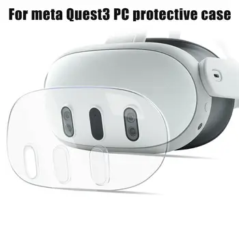 Защитный чехол для шлема виртуальной реальности Подходит для Meta Quest3 Передняя крышка Защитный чехол для ПК Аксессуары для очков виртуальной реальности Пылезащитный X2U2