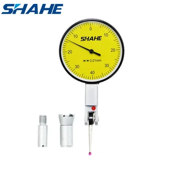 Прецизионные Инструменты Shahe 0-0,8 мм Индикатор Тестирования Метрического Циферблата 0,01 мм С Индикатором Измерения Метрического Циферблата Red Jewel