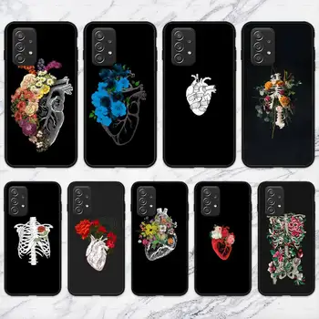 Человеческие Органы Сердце Меридиан Почек Чехол Для Телефона Samsung Galaxy A02 A12 A21 A22 A32 A41 A42 A51 A71 A72 В виде Ракушки