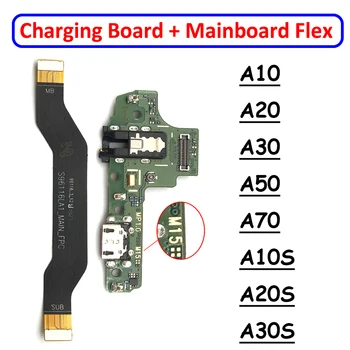 USB Зарядное Устройство Для Быстрой Зарядки Основная Материнская Плата Гибкий Кабель Для Samsung A10S A20S A21S A30S A50S A31 A41 A51 A71 Плата С Разъемом для док-станции