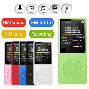 MP3-плеер, записывающий шумоподавляющий экран дисплея, портативные носители, спортивное снаряжение для бега без потерь с микрофоном Красного цвета