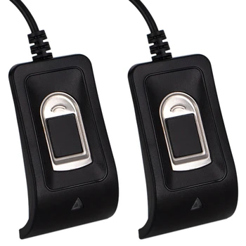 2X Компактный USB-сканер для считывания отпечатков пальцев, надежная система биометрического контроля доступа, посещаемость