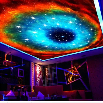 wellyu Обои на заказ 3d обои Фото Настенная роспись Dream Galaxy Негабаритный Небесный потолок гостиной Papel de parede 3d обои
