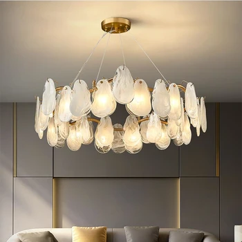 Современные светодиодные люстры гостиная спальня столовая белые декоративные светильники индивидуальность дизайнера креативное домашнее освещение