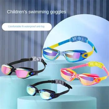 Летние Женские Мужские очки для плавания При близорукости Профессиональные очки для дайвинга с противотуманными диоптрийными прозрачными линзами Очки для бассейна в пластиковой коробке