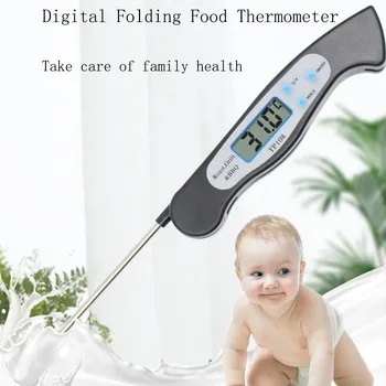 TP108 Складной пищевой термометр на 180 °, Программируемый цифровой Кухонный прибор для приготовления пищи, барбекю, Мясо, датчик температуры типа зонда для барбекю