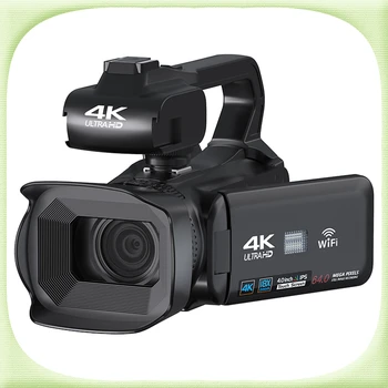 Цифровая камера, видеокамеры 4K, видеокамеры Youtube, записывающие Wi-Fi, 18-кратный цифровой зум, 64-мегапиксельная портативная профессиональная камера