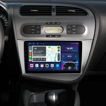 QLED 2000*1200 8 core 8G + 256G Android 12 Автомобильный Мультимедийный Плеер Для Seat Leon 2 2005-2012 CarPlay GPS Навигационное Головное Устройство