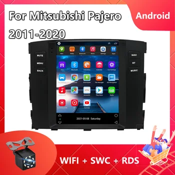 Для Mitsubishi Pajero V97 V93 2011-2020 Для Tesla Style Screen GPS, Мультимедийный видеоплеер Carplay Android 12, Bluetooth 4G USB