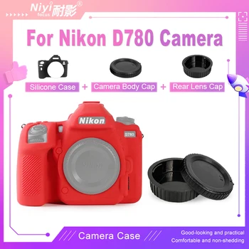 Для Nikon D780 Чехол Роскошный оригинальный силиконовый мягкий чехол, резиновый комплект аксессуаров для фотосъемки с задней крышкой объектива, крышка корпуса камеры