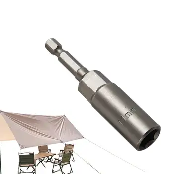 Инструмент для ледяного якоря Металлические колья для палатки с резиновым защитным чехлом Прочный Рыболовный набор Универсальные шипы для палаток на открытом воздухе