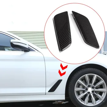 Вентиляционные отверстия в автомобильных крыльях Декоративная отделка в стиле сухого углеродного волокна Подходит для BMW 5 серии G30 2017-2021 Автомобильные аксессуары