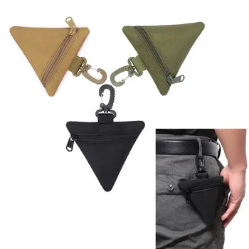 Уличная треугольная поясная сумка, тактическая сумка для монет, военный тактический ремешок, портативный органайзер для инструментов EDC, ручная сумка