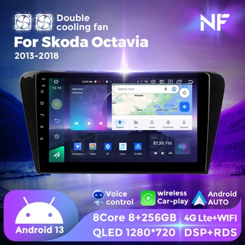 NF Android 13 Automotivo Головное Устройство Для Skoda Octavia 3 A7 2013-2018 Автомобильный Радио Мультимедийный Плеер GPS Navi Для Carplay Android Auto