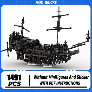 Строительные кирпичи Moc Технология Silent Mary Model Boat Модульные корабельные блоки Подарки Игрушки для сборки наборов DIY