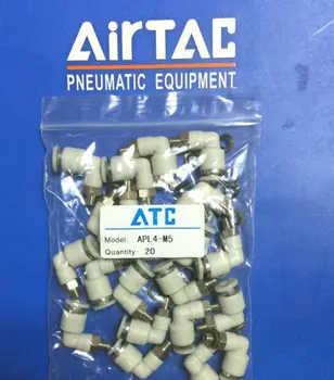 1 пакет/20 штук новых фитингов AirTAC APL4-M5 APL4M5