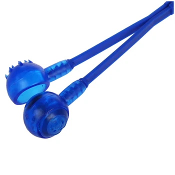 Пластиковый синий массажер-скребок для спины с магнитным молотком 2 в 1