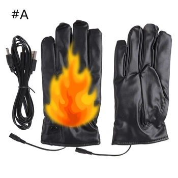 Водонепроницаемые перезаряжаемые тепловые перчатки с подогревом, зимние лыжные теплые перчатки для мужчин