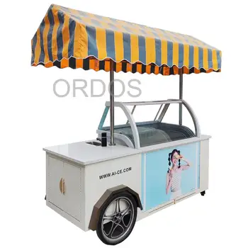 Индивидуальный прицеп-киоск для мороженого Уличный киоск для мороженого с морозильной камерой, передвижные тележки для продуктов питания на продажу